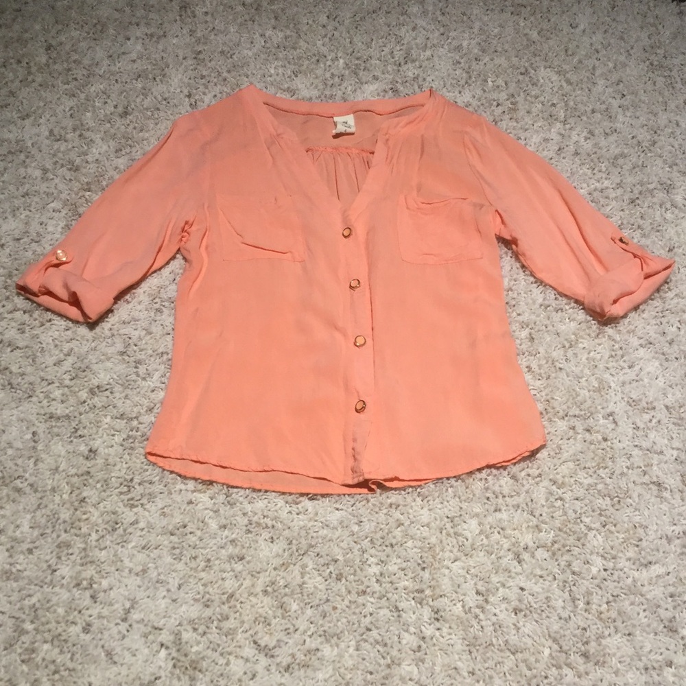 Peach blouse from Franchesca’s